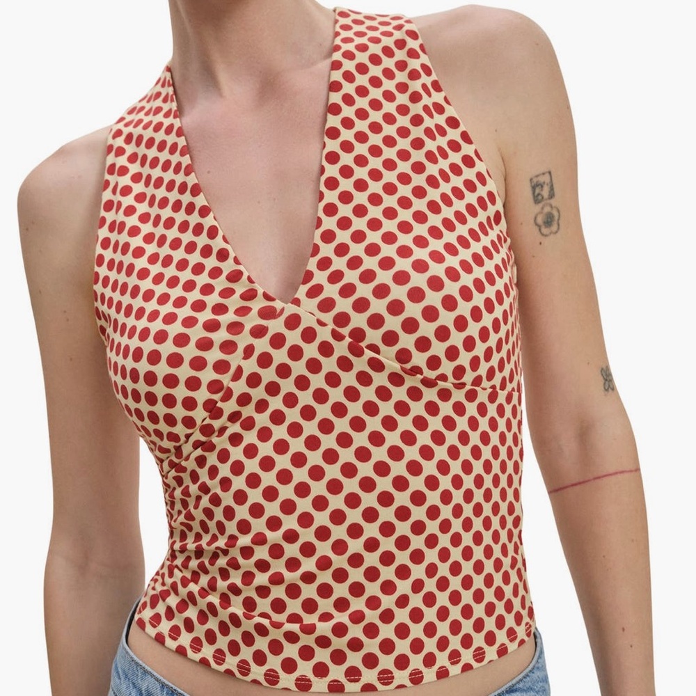 Reformation Bowie Knit Top, size L